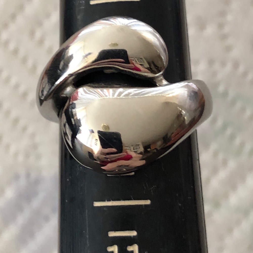 Stainless steel large bypass ring.